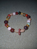 Glass bead bracelet